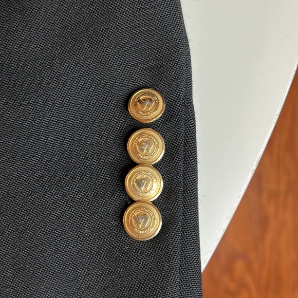 Men’s Palm Beach Black Gold Button Blazer 44R - Picture 2 of 9